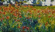 Robert William Vonnoh Poppies in France oil on canvas